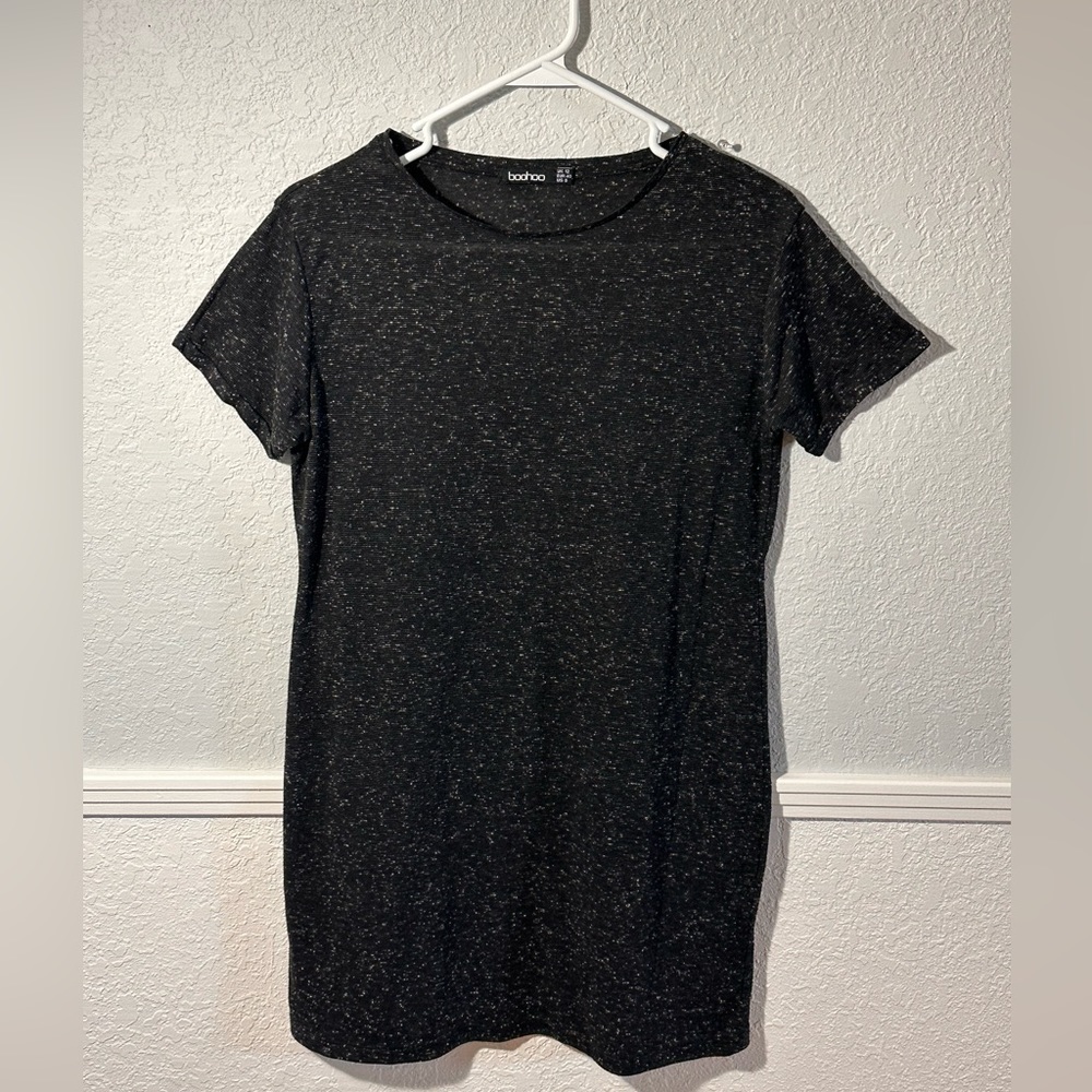 Boohoo short sleeve crew neck t-shirt dress
